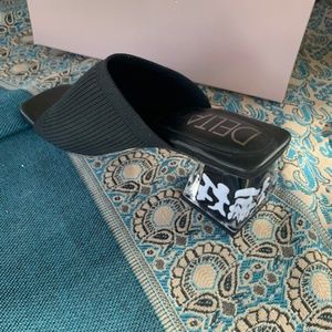 brand new never worn Deltan slides